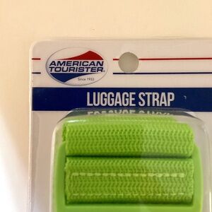 Luggage strap, lime green, vintage, American Tourister Sealed pack. Brand new.